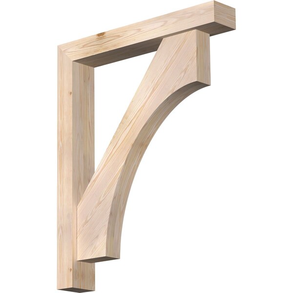 Ekena Millwork Westlake Block Smooth Bracket w/ Offset Brace, Douglas Fir, 5 1/2"W x 34"D x 42"H BKT0604X34X42WTL05SDF - main